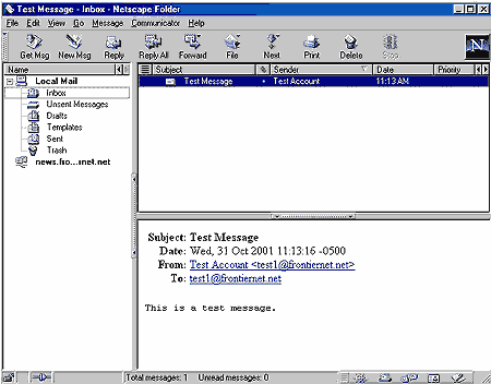 Netscape 4.79 messenger